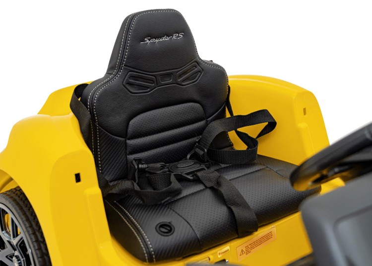 Samochód na akumulator dla dzieci  Porsche Spyder RS 718 Żółty MP4