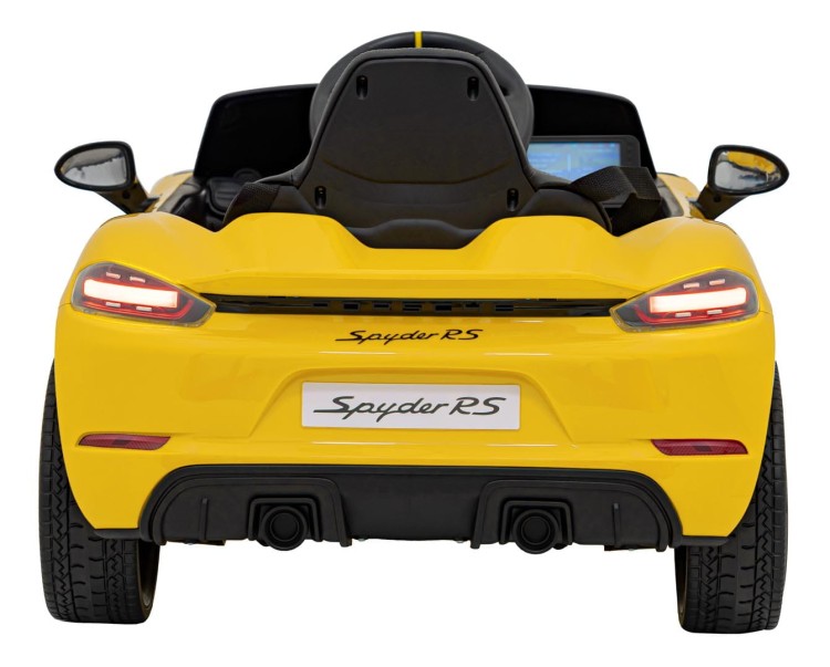 Samochód na akumulator dla dzieci  Porsche Spyder RS 718 Żółty MP4