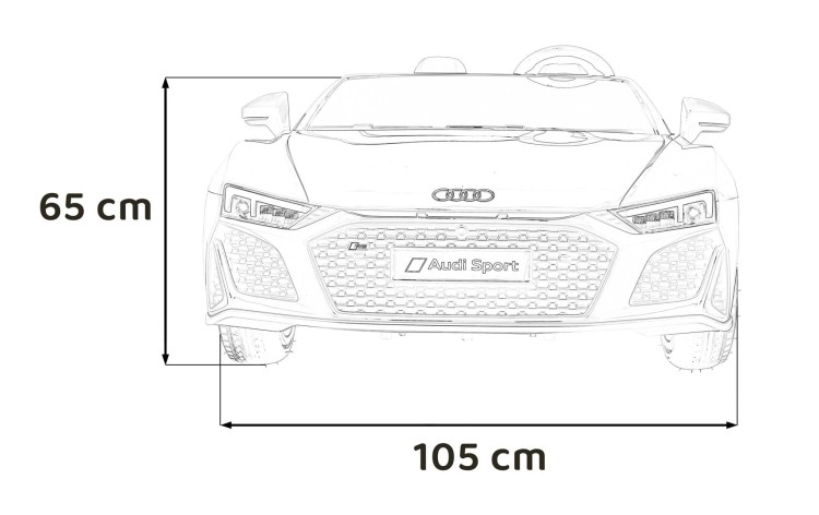 Autko na akumulator 2 osobowe  Audi Spyder R8 LIFT STRONG Biały