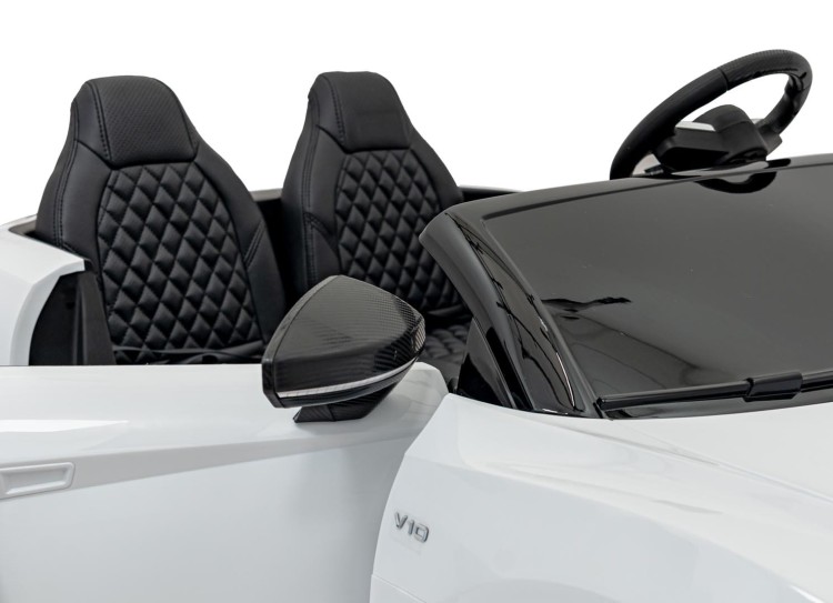 Autko na akumulator 2 osobowe  Audi Spyder R8 LIFT STRONG Biały