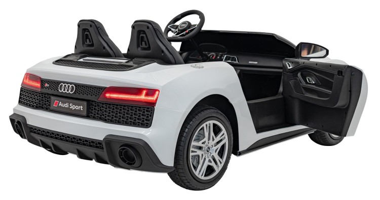 Autko na akumulator 2 osobowe  Audi Spyder R8 LIFT STRONG Biały