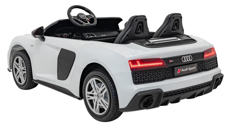 Autko na akumulator 2 osobowe  Audi Spyder R8 LIFT STRONG Biały