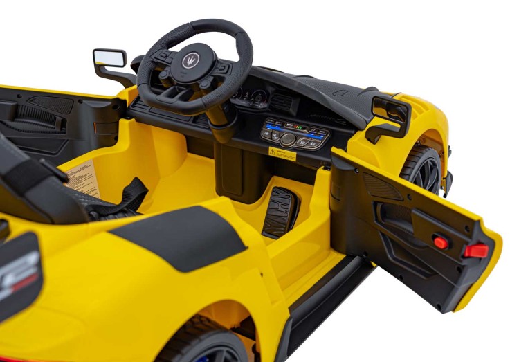 Auto na akumulator Maserati MC20 GT2 Żółty