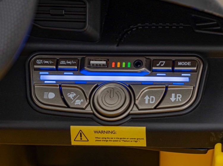 Auto na akumulator Maserati MC20 GT2 Żółty