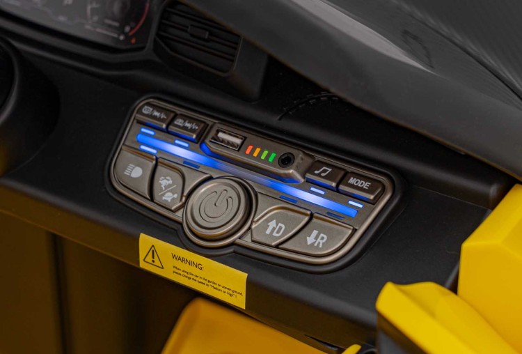 Auto na akumulator Maserati MC20 GT2 Żółty