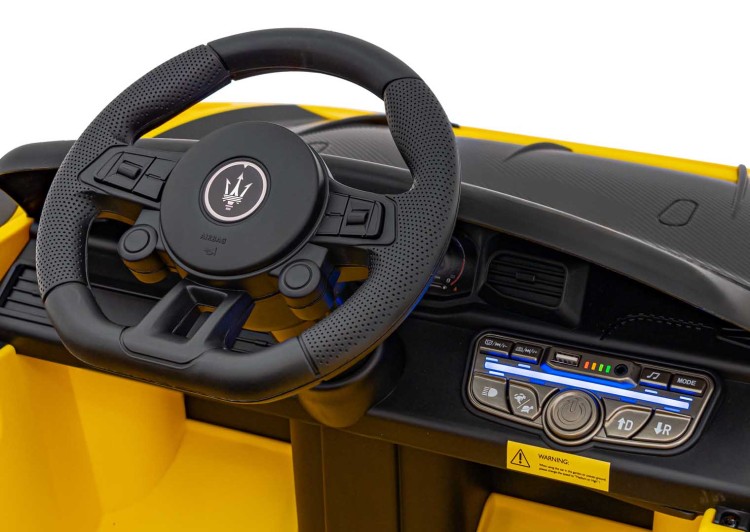 Auto na akumulator Maserati MC20 GT2 Żółty