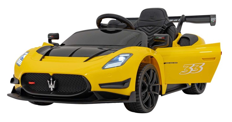 Auto na akumulator Maserati MC20 GT2 Żółty