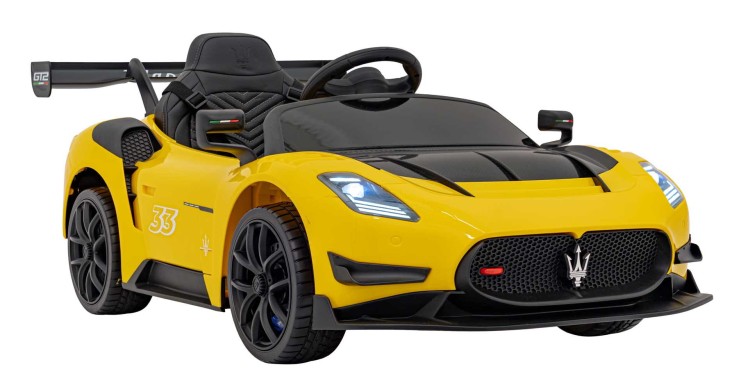 Auto na akumulator Maserati MC20 GT2 Żółty