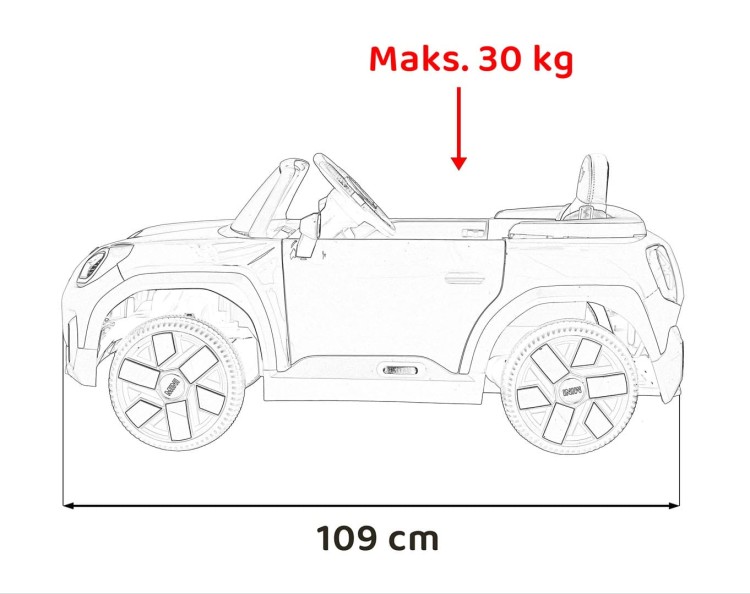 Samochód dla dziecka Mini Concept Aceman Biały