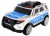 Auto SUV Policja na akumulator dla dzieci, odgłos syreny, biały
