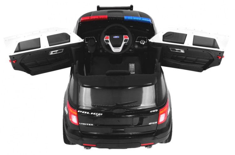 Auto SUV Police na akumulator dla dzieci ,odgłos  syreny, czarny