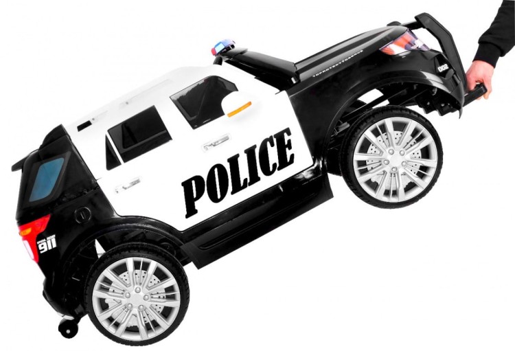 Auto SUV Police na akumulator dla dzieci ,odgłos  syreny, czarny