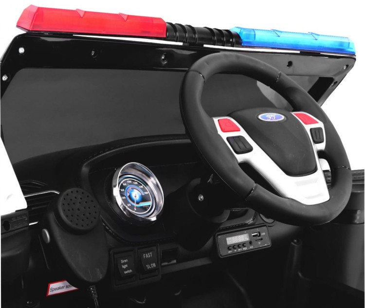 Auto SUV Police na akumulator dla dzieci ,odgłos  syreny, czarny
