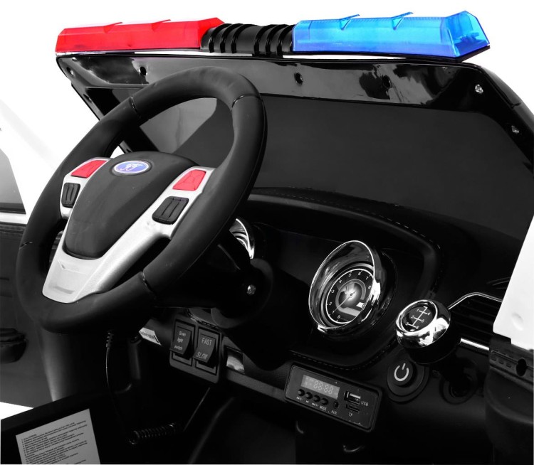 Auto SUV Police na akumulator dla dzieci ,odgłos  syreny, czarny
