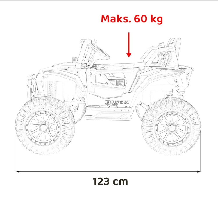 Pojazd Terenowy Dla Dzieci HONDA Talon 4x4 Zielony