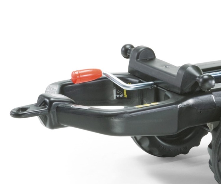 Rolly Toys 122004 Przyczepa Rolly-Mega Trailer jasno zielona, żółte koła, 2-osie