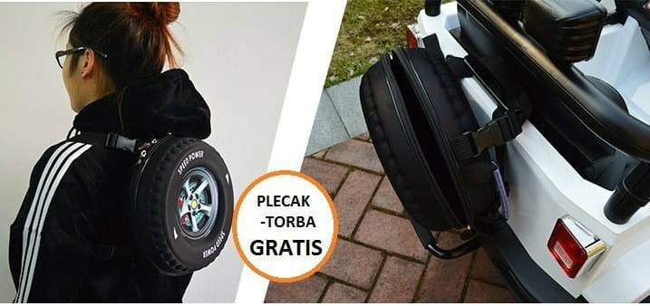 Auto terenowe na akumulator typu jeep Monster 4x4 dla dzieci Czerwony + Pilot