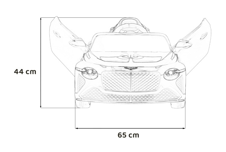Autko Bentley Bacalar na akumulator dla dzieci Czarny + Pilot