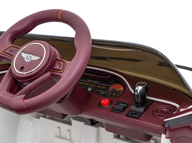 Autko Bentley Bacalar na akumulator dla dzieci Biały + Pilot