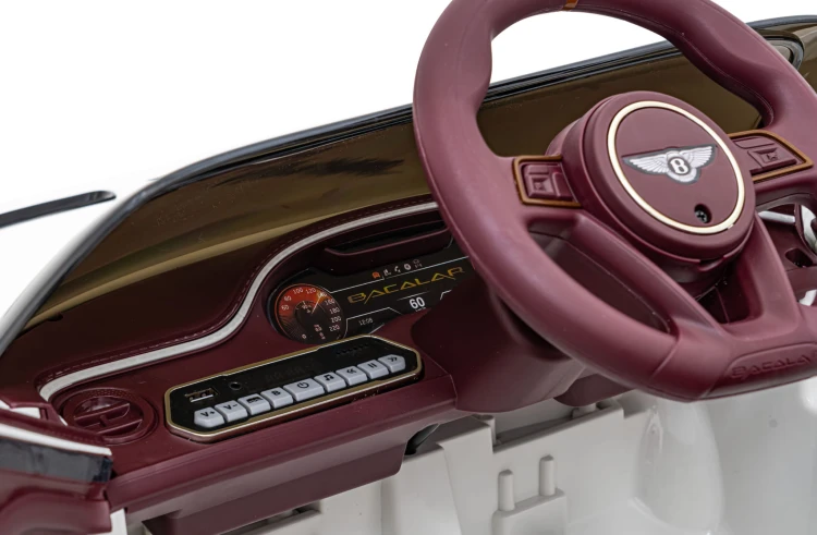 Autko Bentley Bacalar na akumulator dla dzieci Biały + Pilot