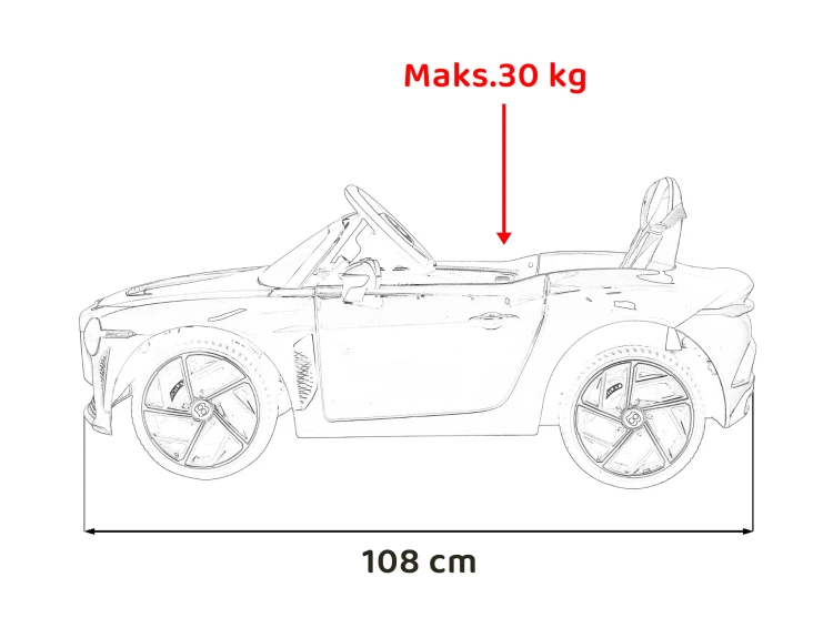 Autko Bentley Bacalar na akumulator dla dzieci Zielony + Pilot