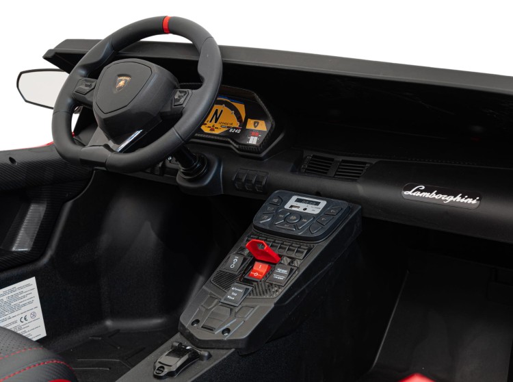 Samochód elektryczny dla dzieci Lamborghini Aventador SV Czerwony