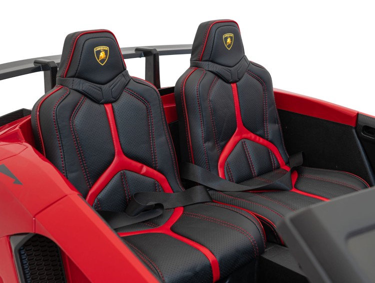 Samochód elektryczny dla dzieci Lamborghini Aventador SV Czerwony