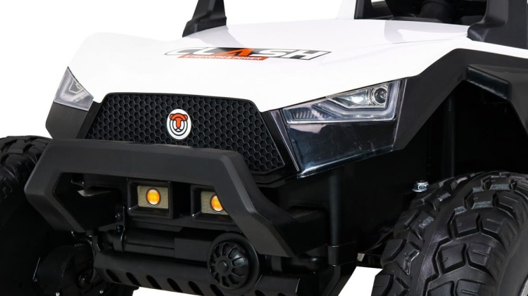 Buggy Clash autko na akumulator dla 2 dzieci Biały + Pilot + Napęd 4x4