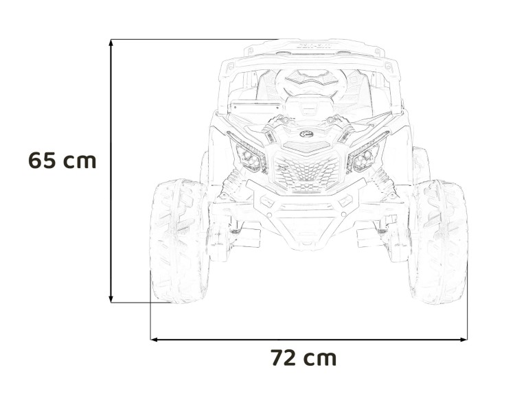 Samochód elektryczny dla dzieci  ATV CAN-AM Maverick Czerwony 4x200W