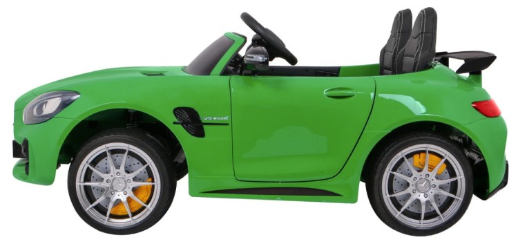 Samochód Mercedes-Benz GT R dla dzieci Lakier Zielony + Napęd 4x4 + Nawiew powietrza + Pilot