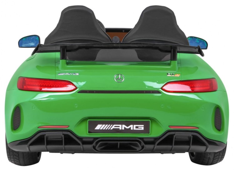 Samochód Mercedes-Benz GT R dla dzieci Lakier Zielony + Napęd 4x4 + Nawiew powietrza + Pilot