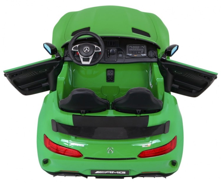 Samochód Mercedes-Benz GT R dla dzieci Lakier Zielony + Napęd 4x4 + Nawiew powietrza + Pilot