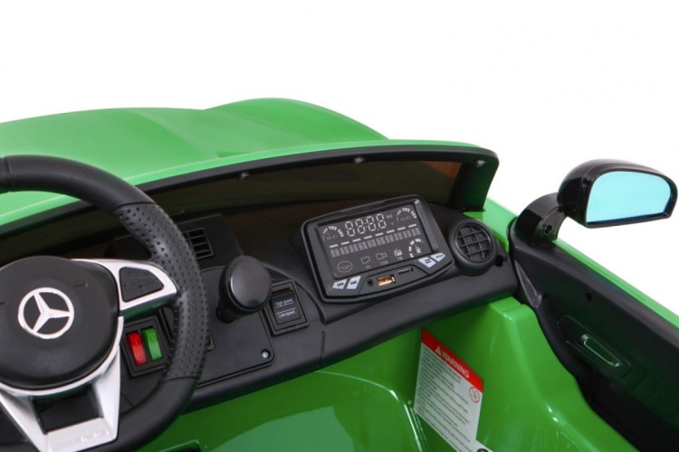 Samochód Mercedes-Benz GT R dla dzieci Lakier Zielony + Napęd 4x4 + Nawiew powietrza + Pilot