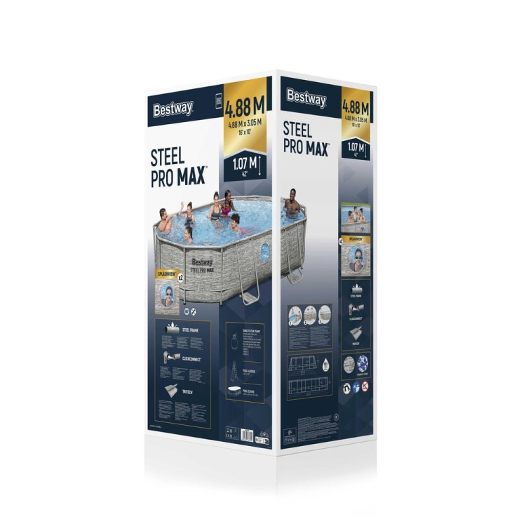 Basen Stelażowy 427 x 250 x 100 cm Bestway 56946