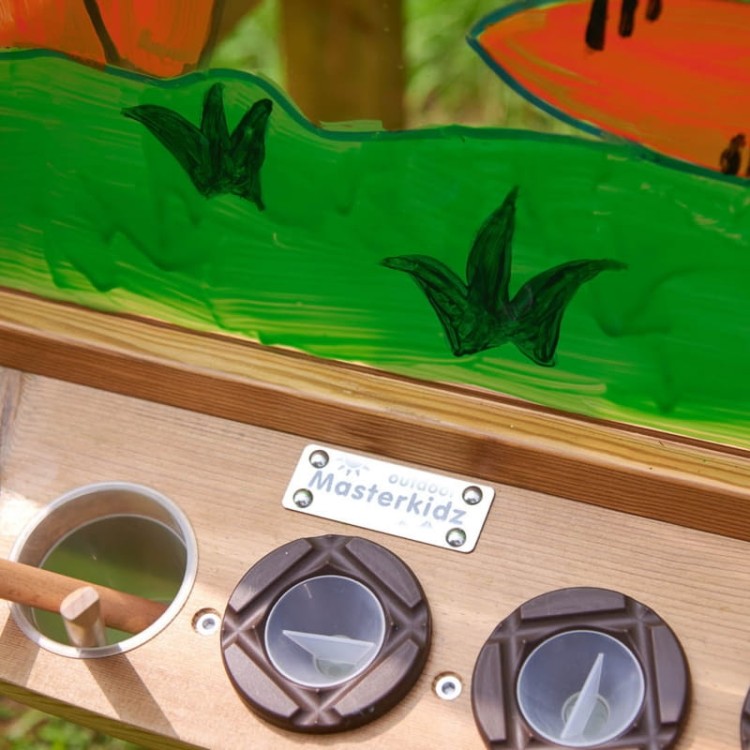 MASTERKIDZ 4 Stronna Tablica Przezroczysta Akrylowa Do Malowania + Kubeczki