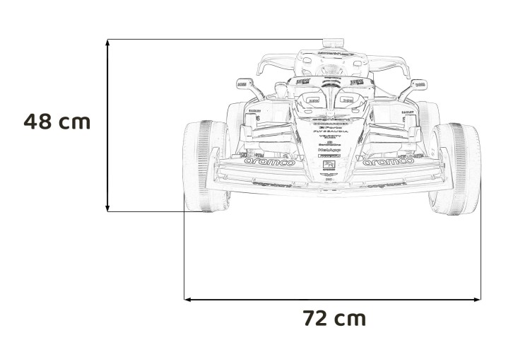 Samochód elektryczny dla dziecka  Formuła 1 Aston Martin Cognizant Aramco