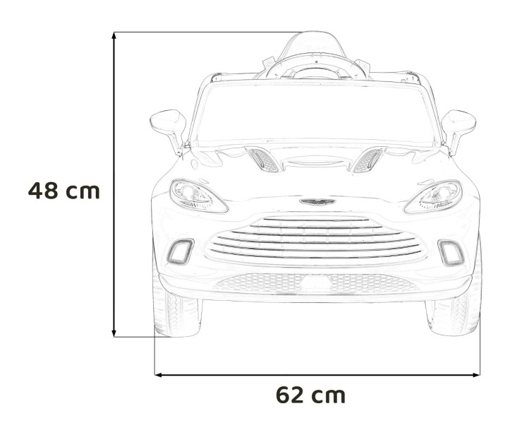 Aston Martin DBX Samochód  na akumulator dla dzieci Biały + Pilot