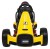 Gokart na akumulator Bolid XR-1 dla dzieci Żółty + Regulowana kierownica + Profilowane siedzenie
