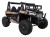 Buggy UTV Terenówka dla dzieci Czarny + Pilot + Bagażnik - Samochód elektryczny