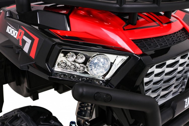 Buggy UTV Terenówka dla dzieci Czerwony + Pilot + Bagażnik - Samochód elektryczny