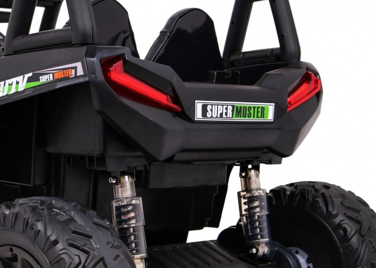 Buggy UTV Terenówka dla dzieci Zielony + Pilot + Bagażnik - Samochód elektryczny