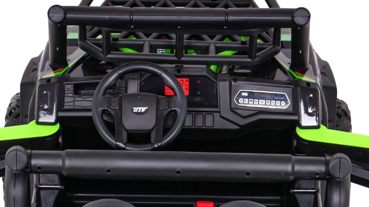 Buggy UTV Terenówka dla dzieci Zielony + Pilot + Bagażnik - Samochód elektryczny