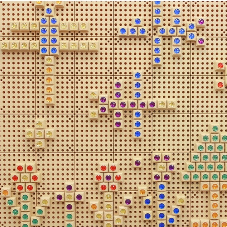 MASTERKIDZ Drewniana Tablica STEM Wolnostojąca XXL w Kształcie Domu + Akcesoria