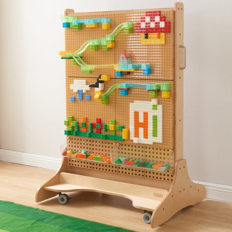 MASTERKIDZ Zestaw Klocków Konstrukcyjnych STEM 563 el. z Nakładkami na Panel 4 szt.