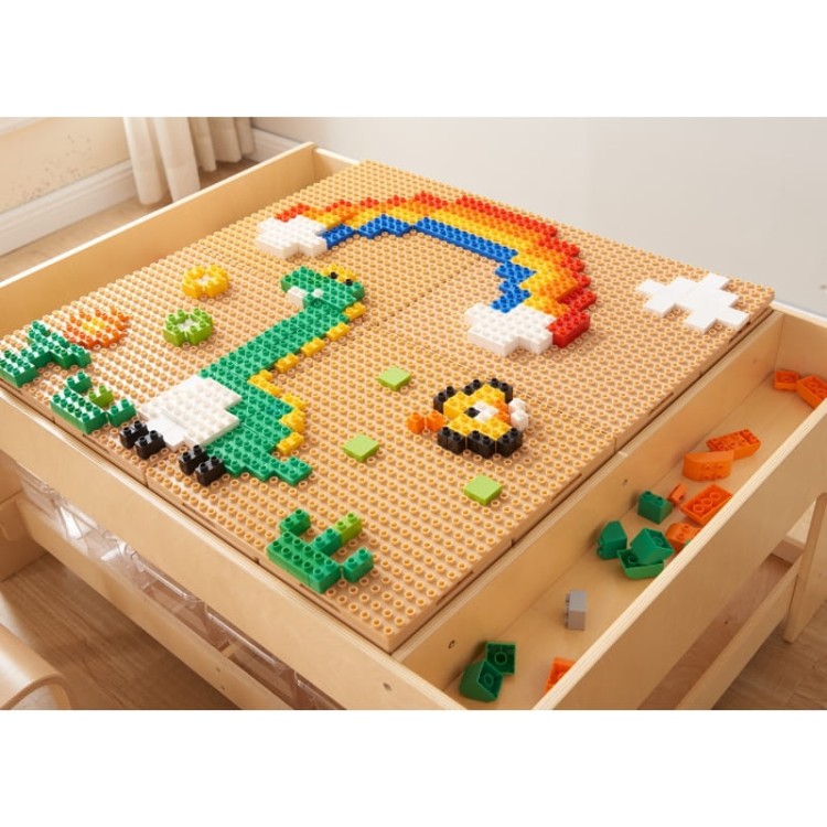 MASTERKIDZ Zestaw Klocków Konstrukcyjnych STEM 563 el. z Nakładkami na Panel 4 szt.