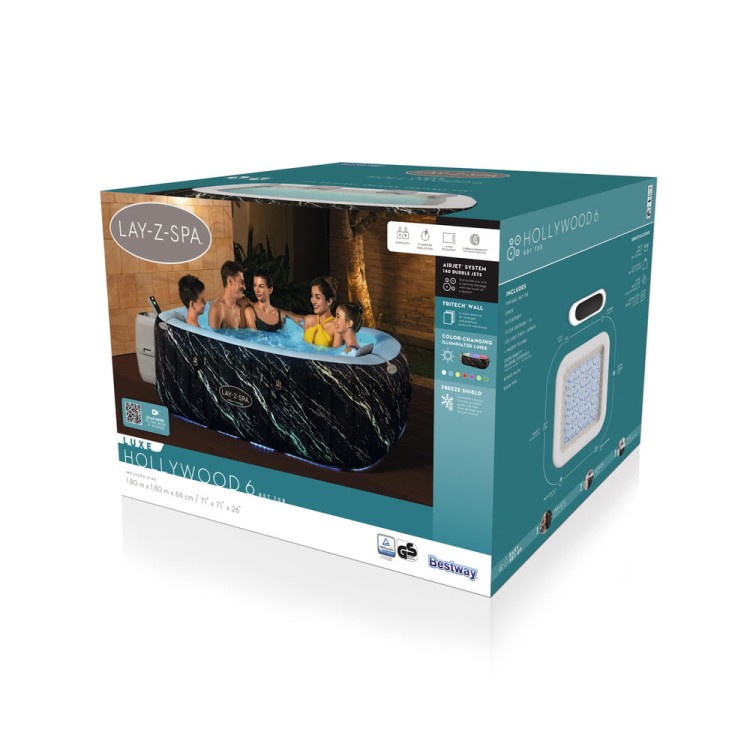 Dmuchane SPA Ogrodowe Hollywood 180 x 66 cm Bestway 6001F