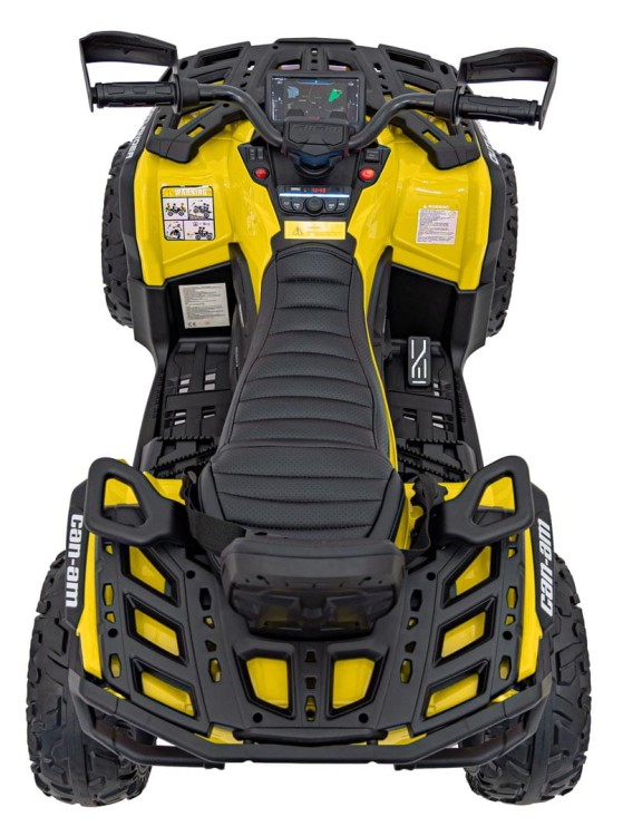 Quad na akumulator Can Am Outlander ATV z Pilotem Żółty
