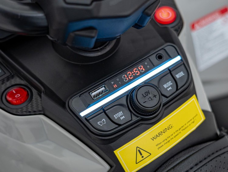 Quad na akumulator Can Am Outlander ATV z Pilotem Szary