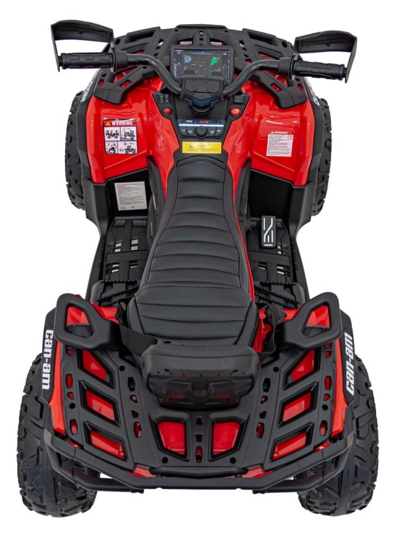 Quad na akumulator Can Am Outlander ATV z Pilotem Czerwony