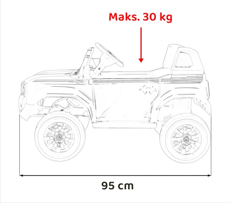 Pojazd Toyota Land Cruiser PRADO Czarny